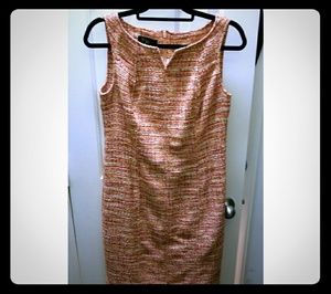 NWOT Beautiful tweed coral dress